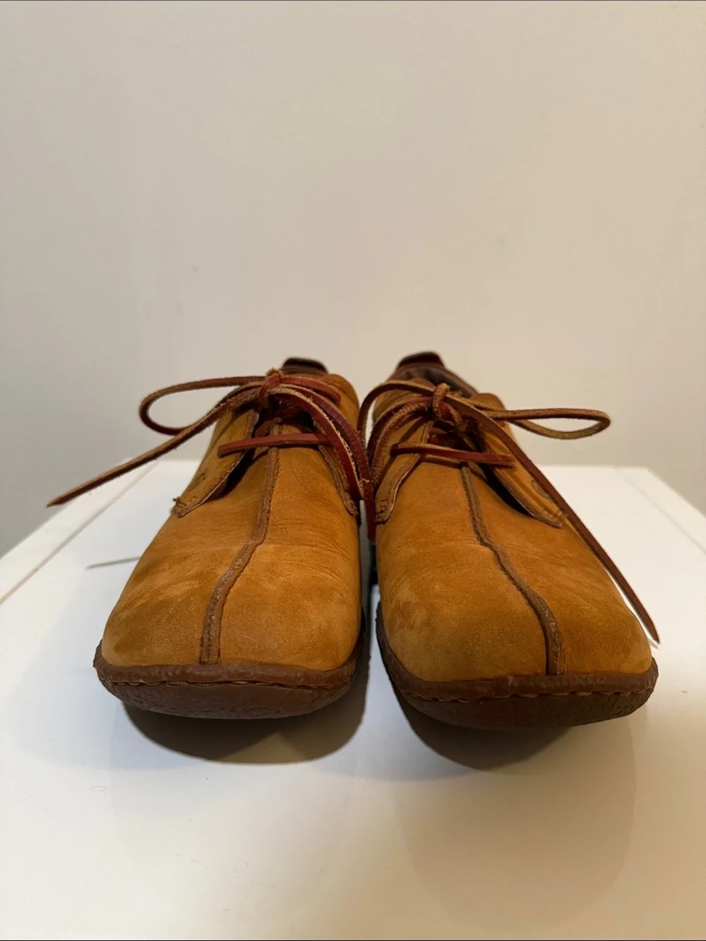 Born Sahara W1244 Brown Nubuck Leather Driving Oxford Moccasins